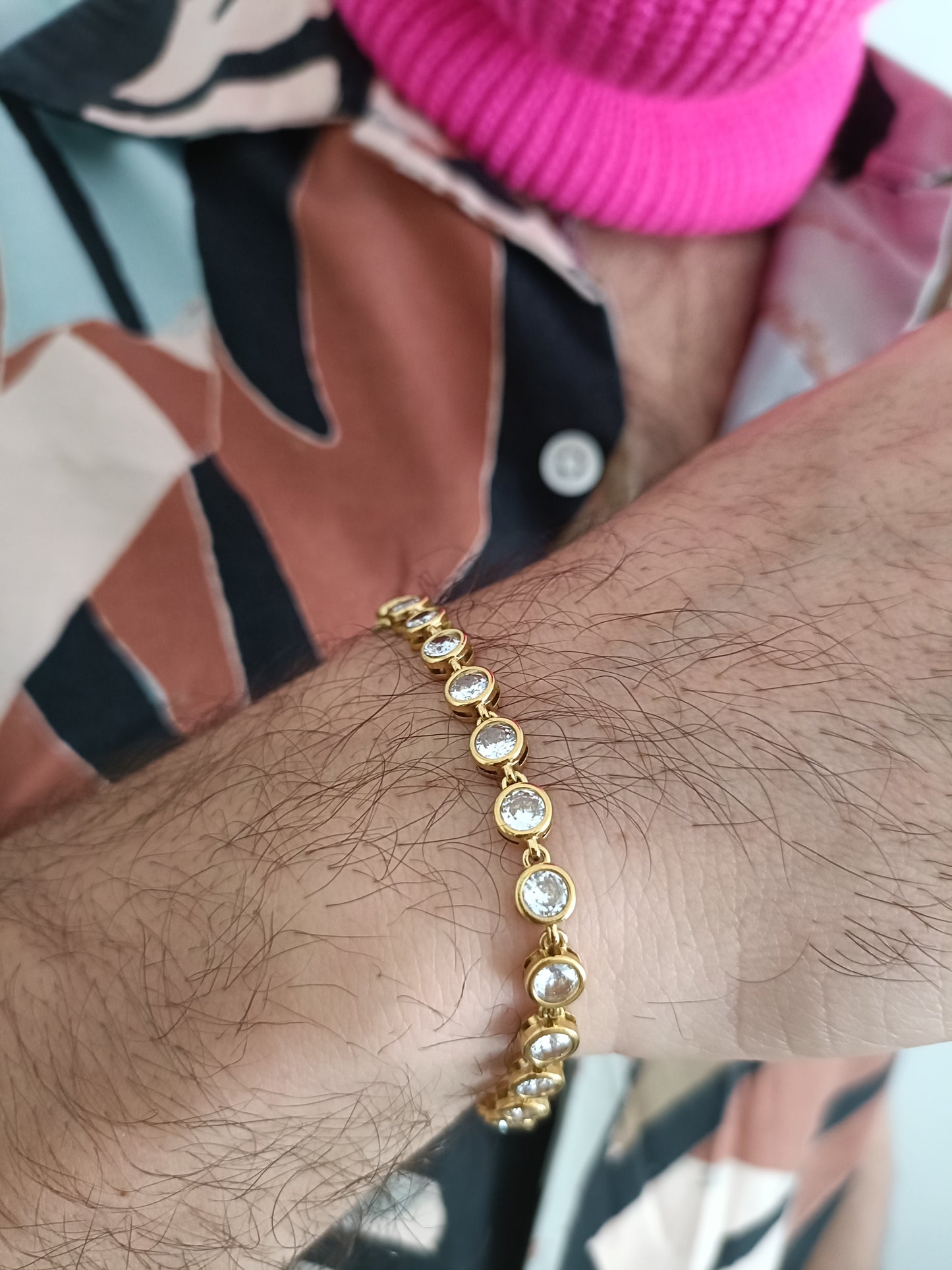 Bracciale - Eyes on Me – Finitura Gold con Pietre lucenti