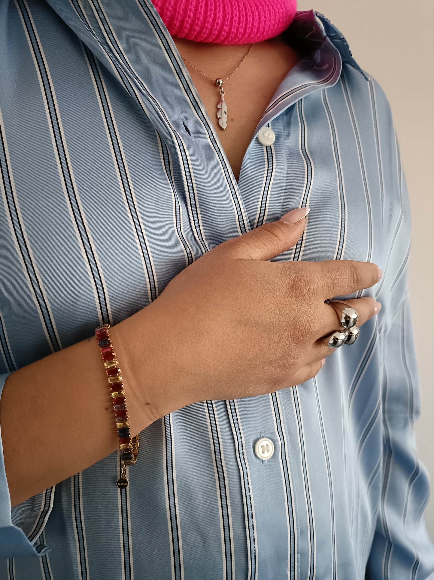 Bracciale - Rainbow Hangover - Finitura Gold e Pietre colorate