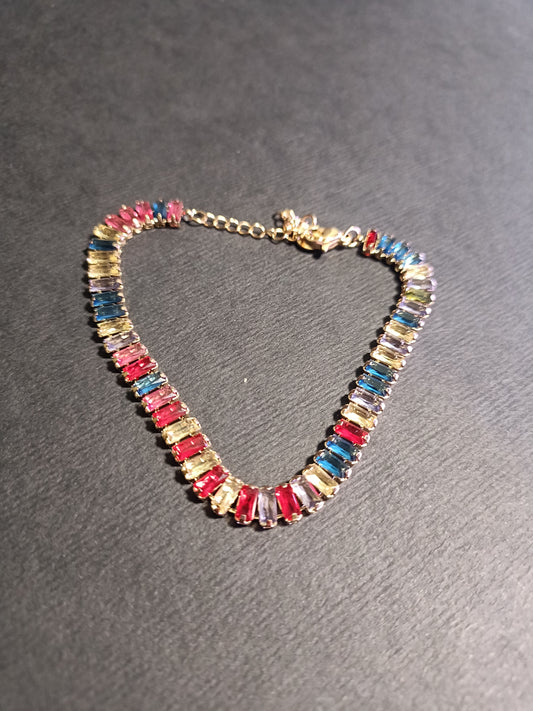 Bracciale - Rainbow Hangover - Finitura Gold e Pietre colorate