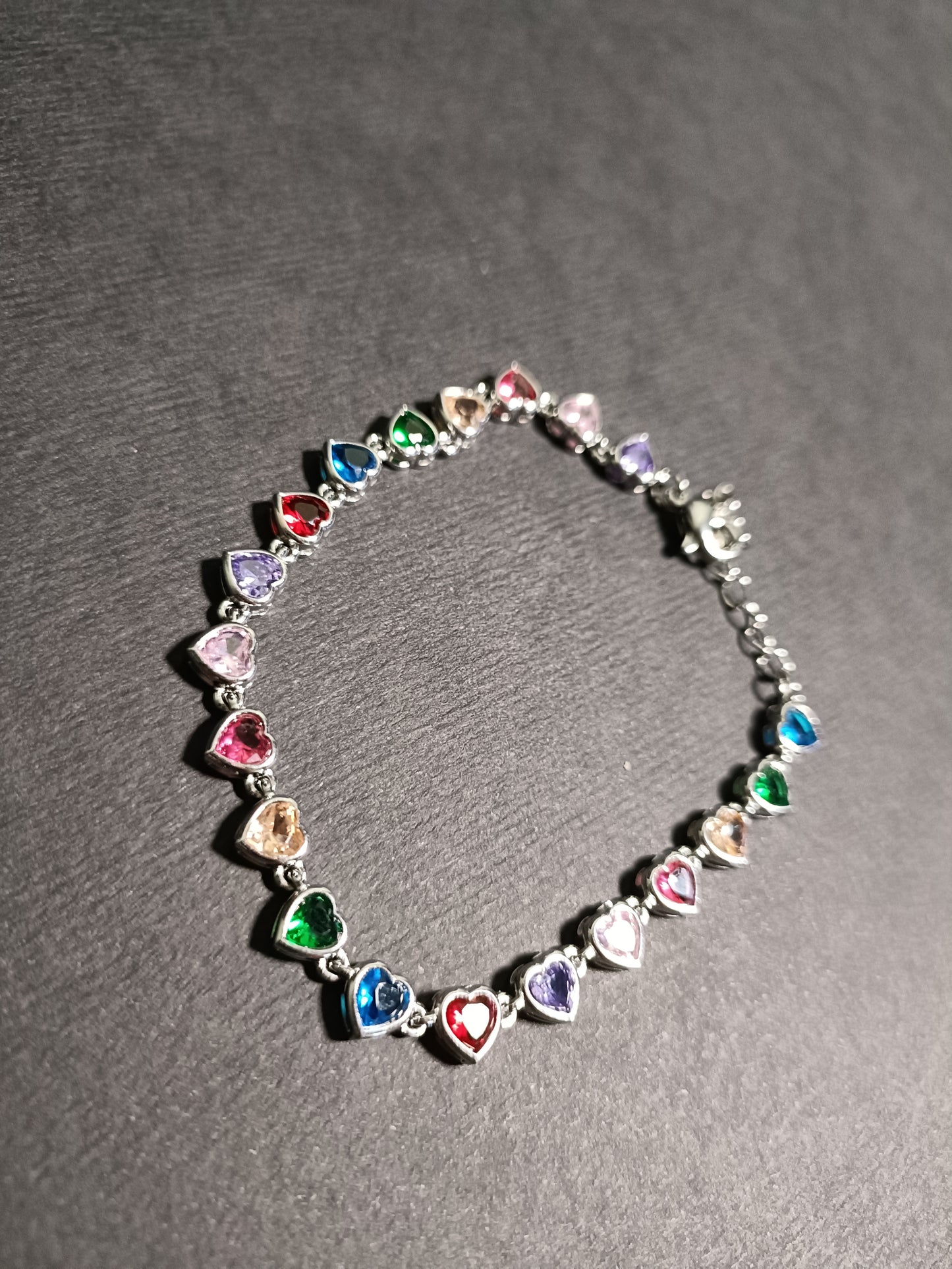 Bracciale -Sweet Damage - Finitura Silver - Pietre Colorate