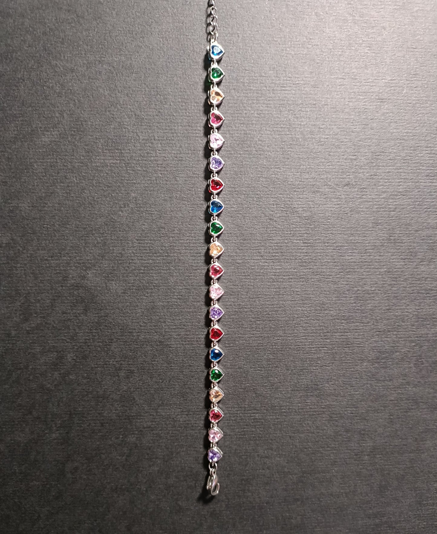 Bracciale -Sweet Damage - Finitura Silver - Pietre Colorate