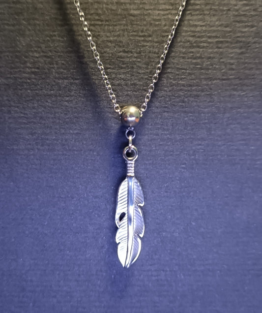 Collana - Pluma Mortis - Finitura Silver