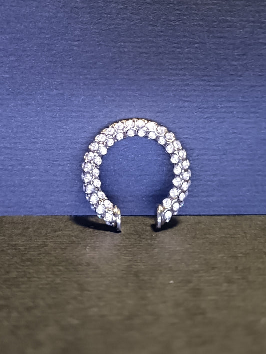 Orecchino Cuff - Ice Me Baby - Finitura Silver - Pavè Pietre luminose