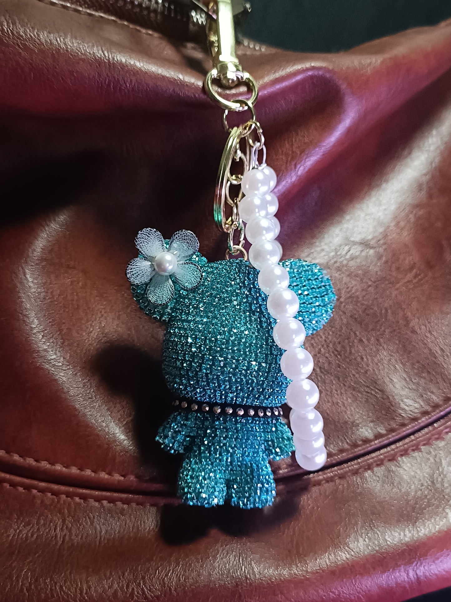 Charm Borsa - Toxic Teddy - Azzurro