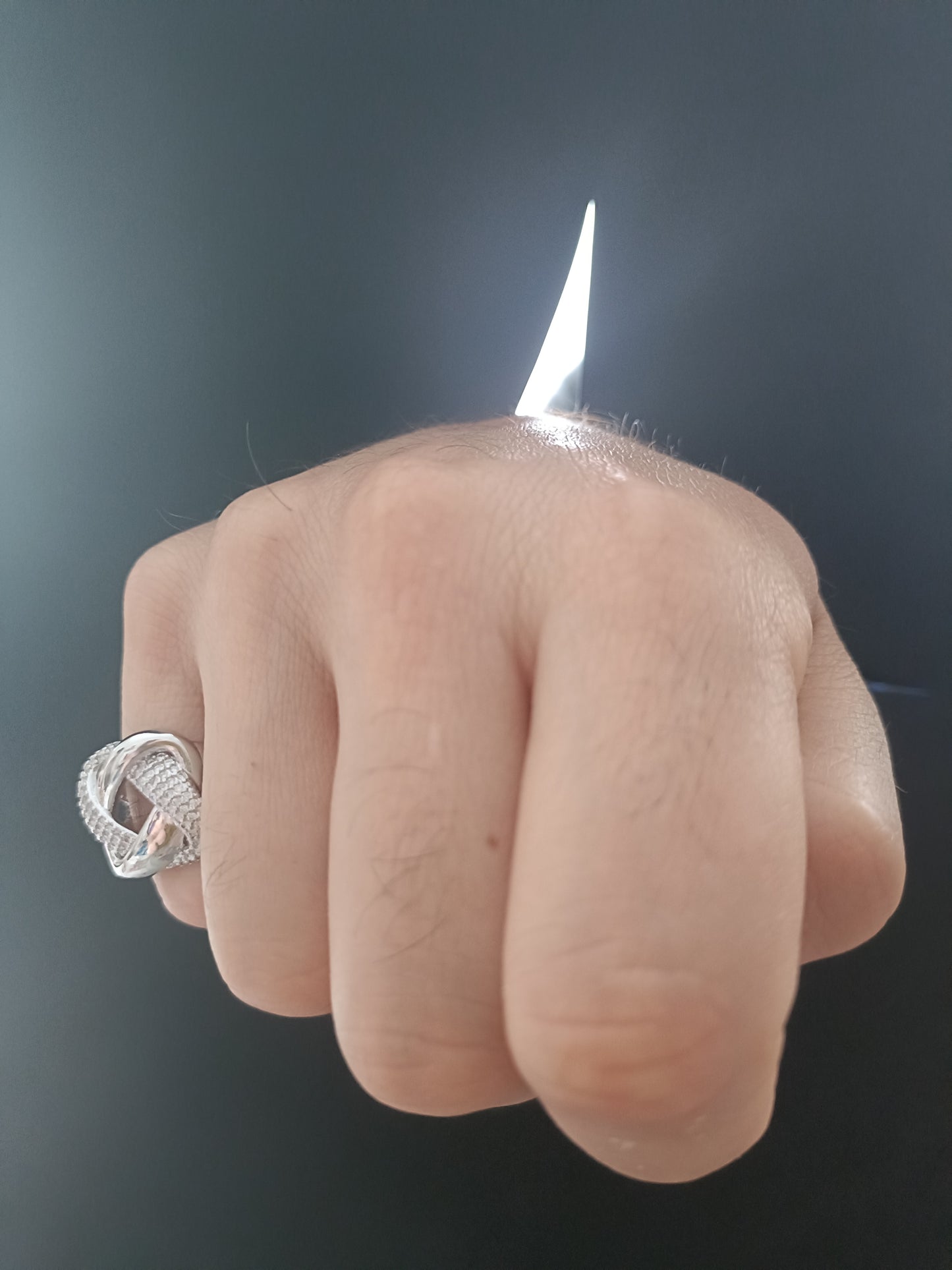 Anello - Knot My Type - Finitura Silver - Pavé di Pietre luminose