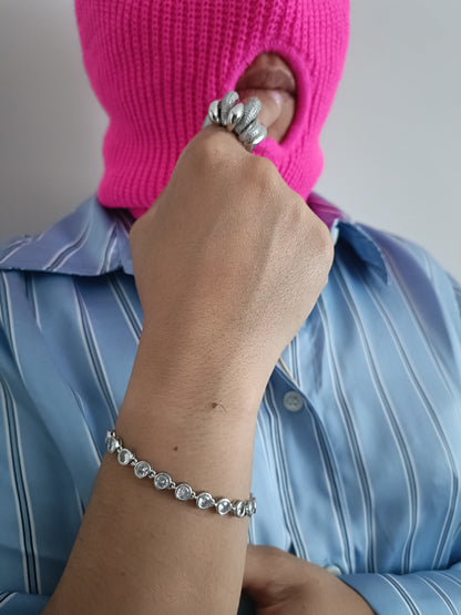 Bracciale - Eyes on Me – Finitura Silver con Pietre lucenti