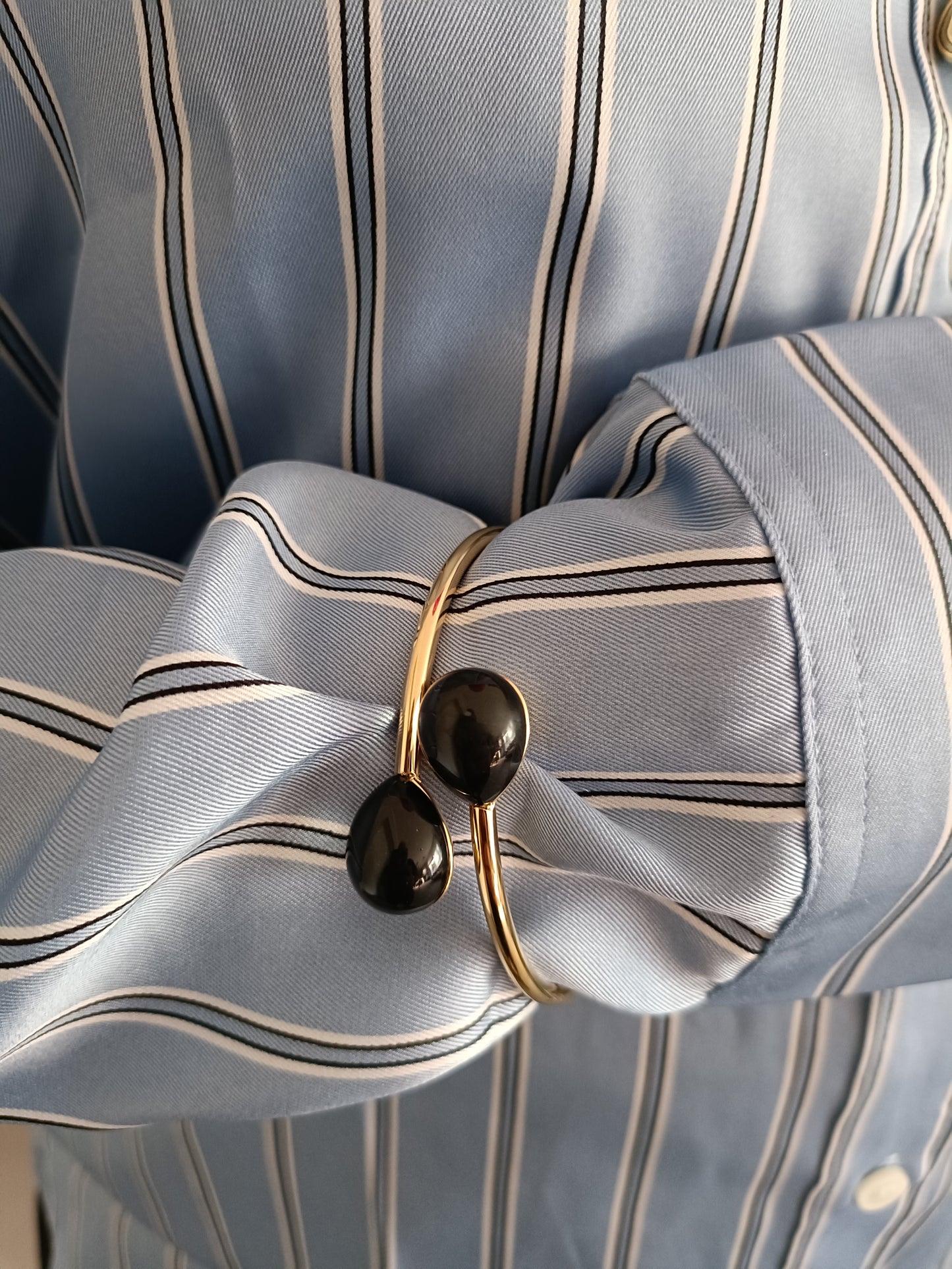 Bracciale - Softcore - Finitura Gold - Pietra Nera