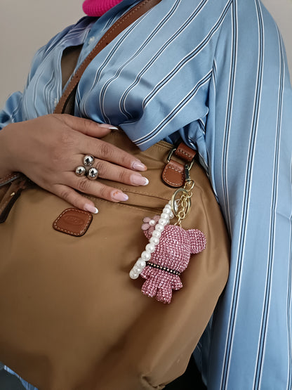 Charm Borsa - Toxic Teddy - Rosa