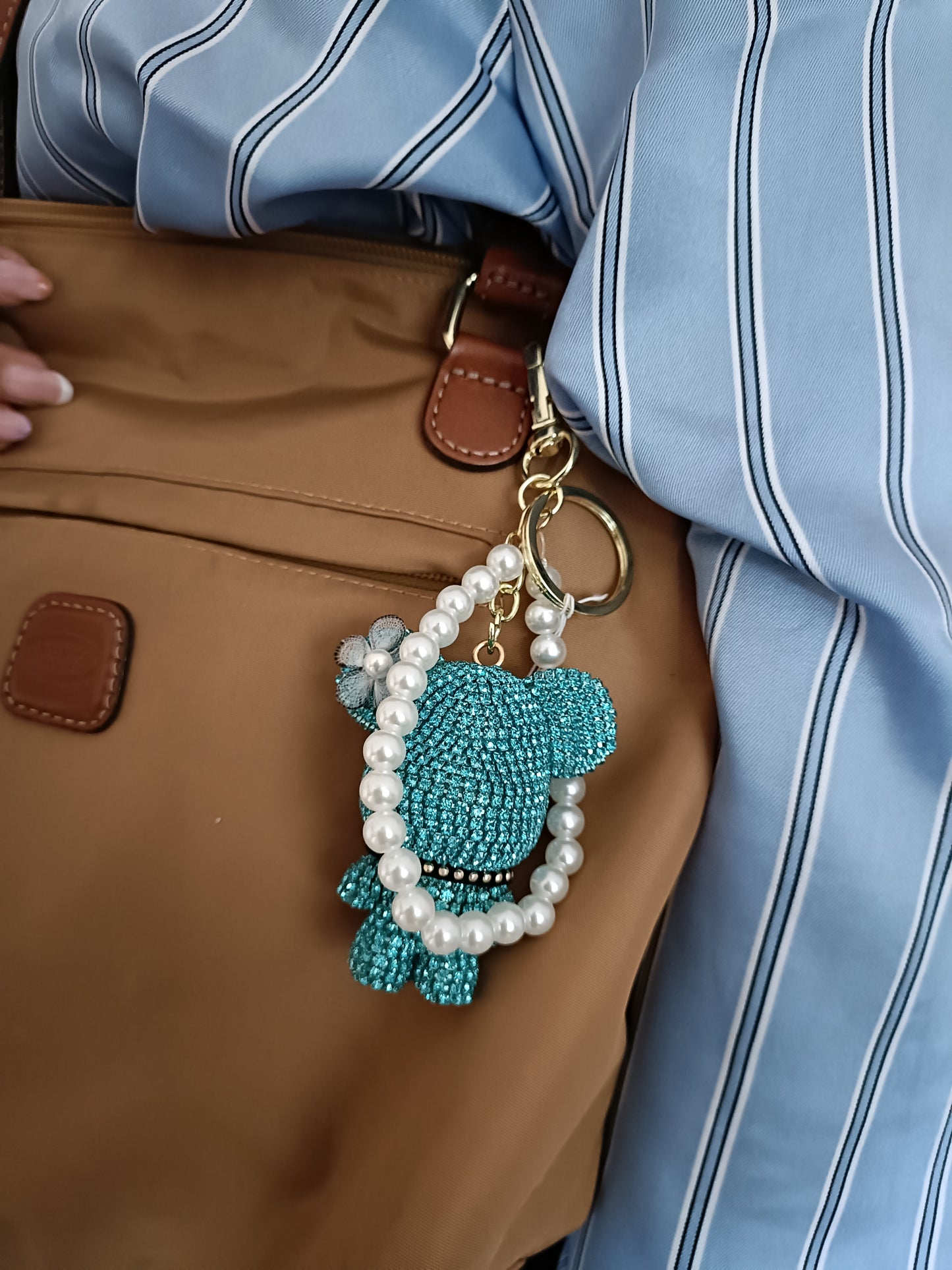 Charm Borsa - Toxic Teddy - Azzurro