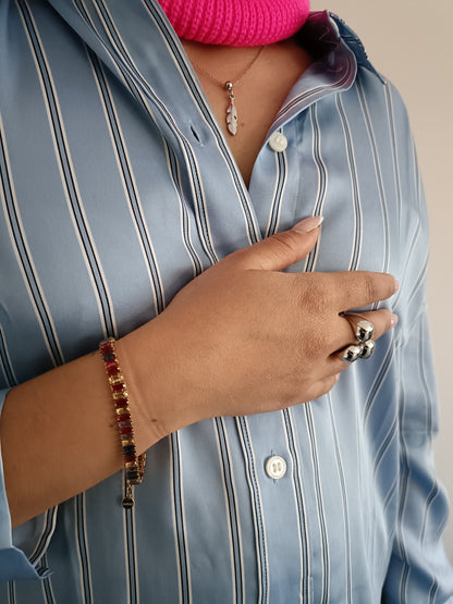 Bracciale - Rainbow Hangover - Finitura Gold e Pietre colorate