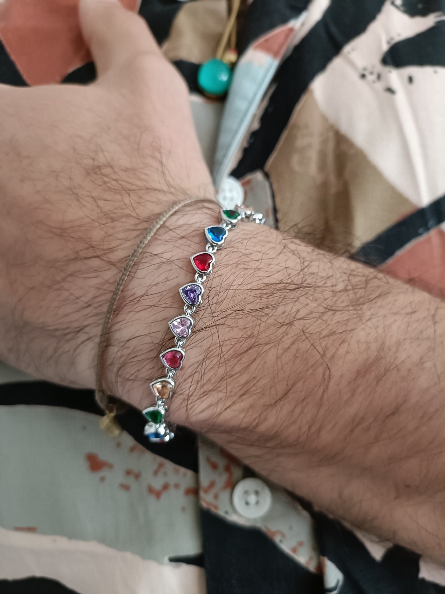 Bracciale -Sweet Damage - Finitura Silver - Pietre Colorate
