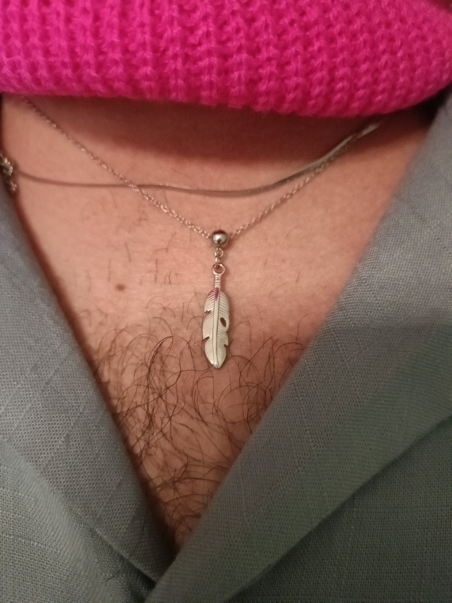 Collana - Pluma Mortis - Finitura Silver