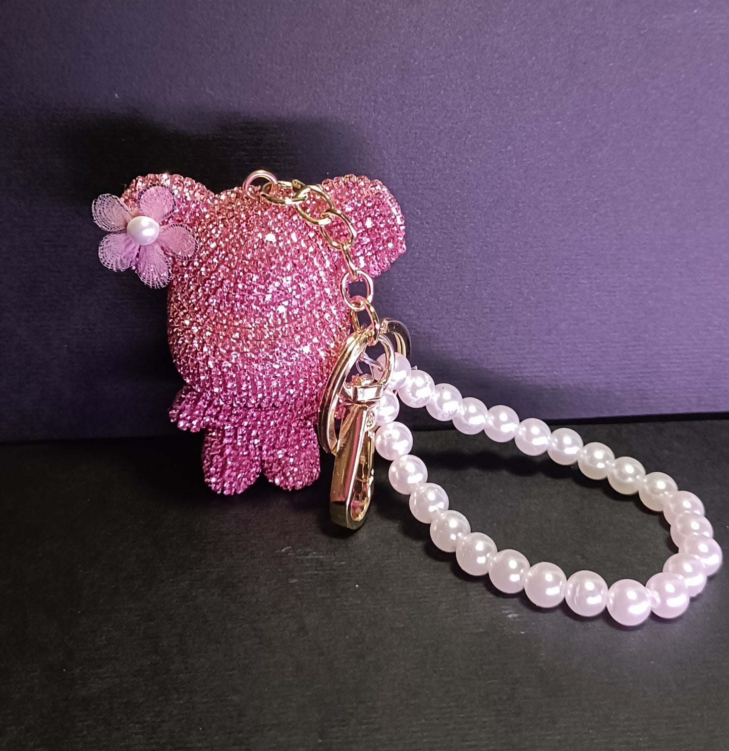 Charm Borsa - Toxic Teddy - Rosa