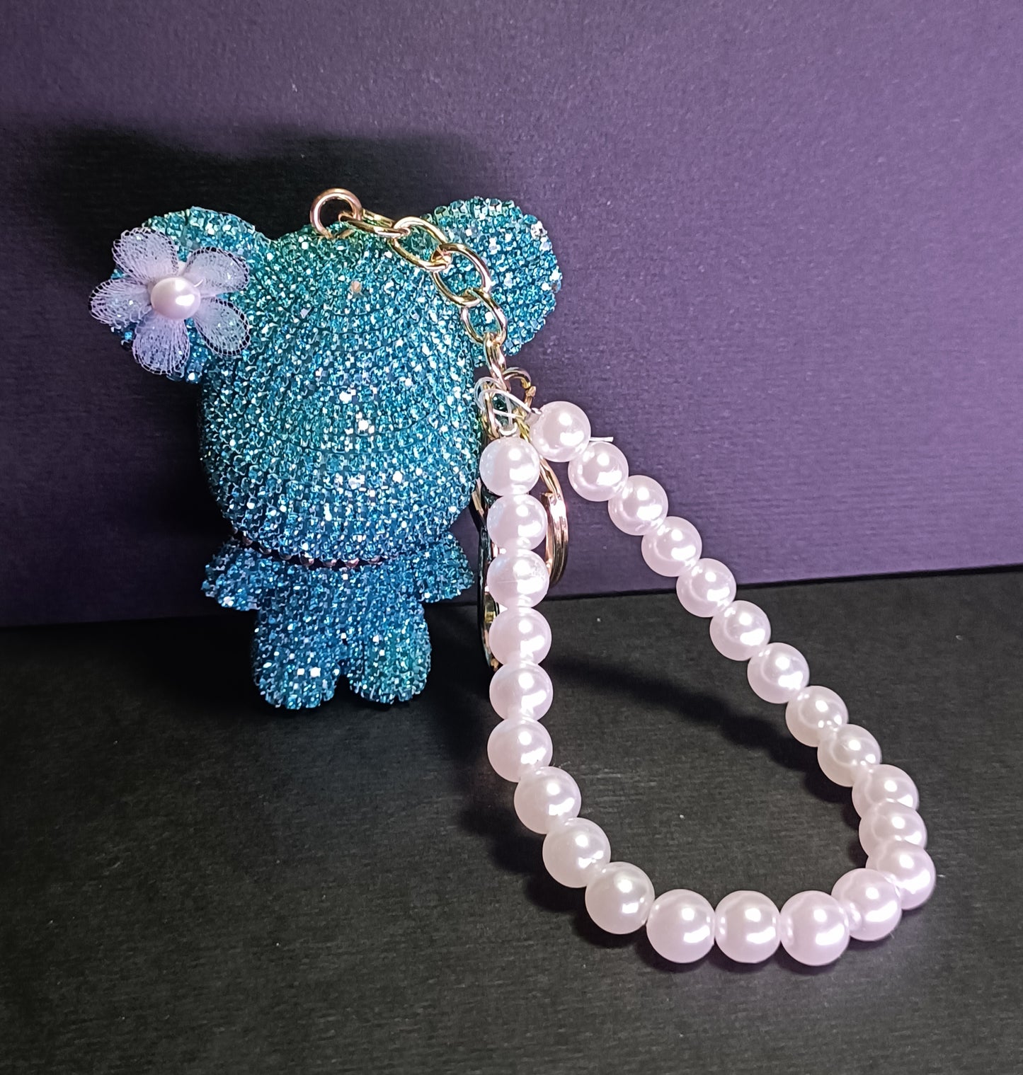 Charm Borsa - Toxic Teddy - Azzurro