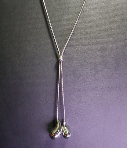 Collana - Silver Drop - Finitura Silver Regolabile