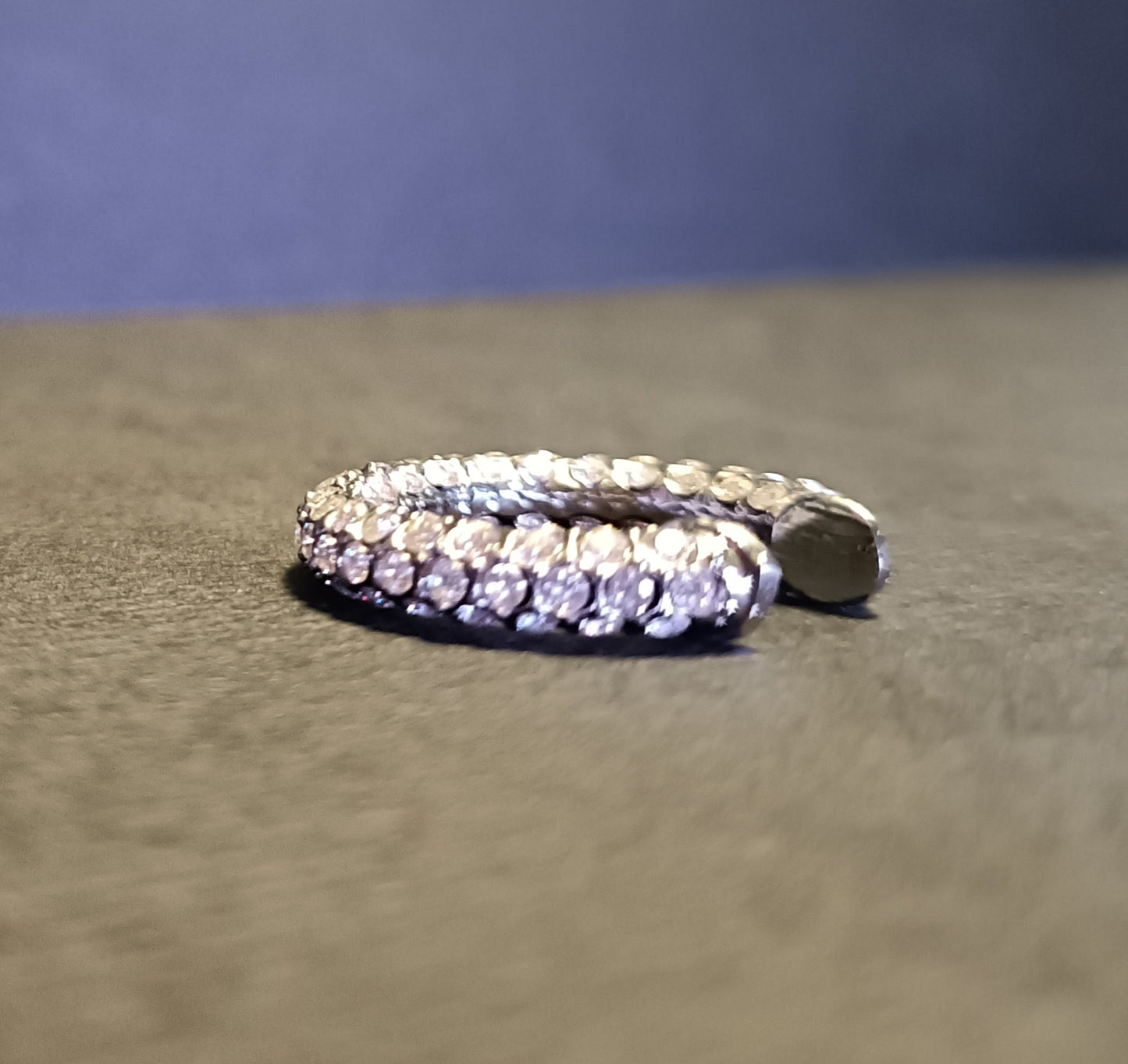 Orecchino Cuff - Ice Me Baby - Finitura Silver - Pavè Pietre luminose