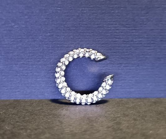 Orecchino Cuff - Ice Me Baby - Finitura Silver - Pavè Pietre luminose