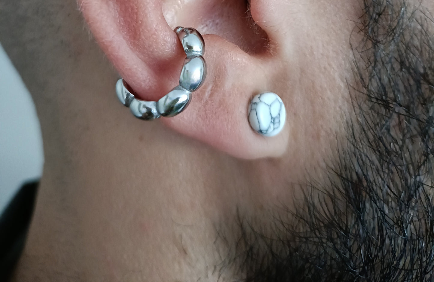 Orecchino Cuff - Corny - Finitura Silver