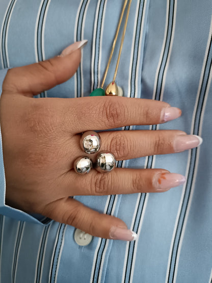 Anello - Trio Spite - Finitura Silver