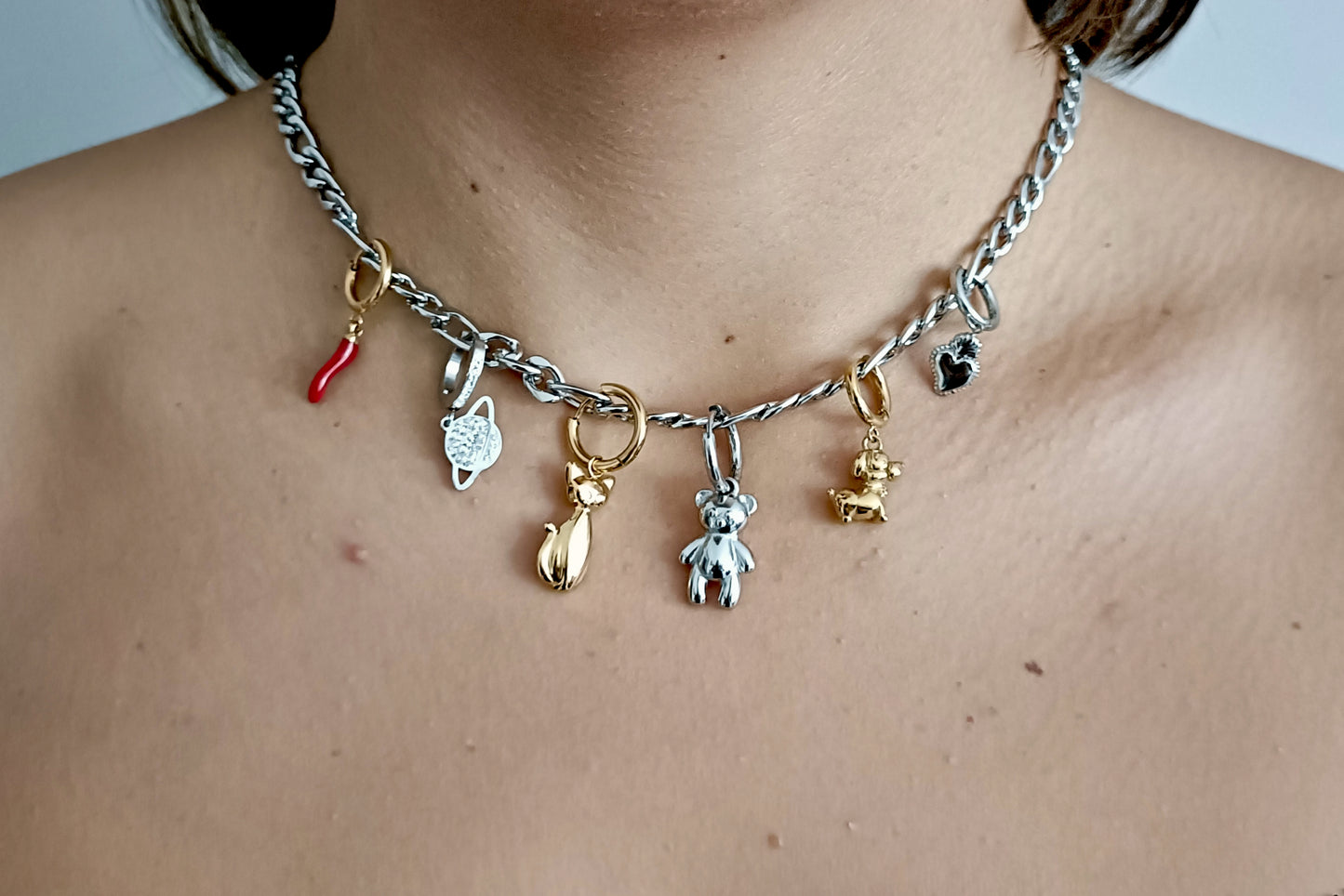 Charm Angelo Strass Silver - Charmè