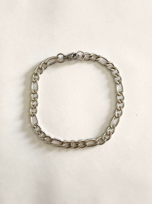 Bracciale Base in Acciaio - Catena Figaro per Charmè