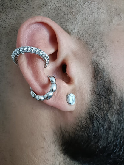 Orecchino Cuff - Corny - Finitura Silver