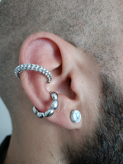 Orecchino Cuff - Corny - Finitura Silver
