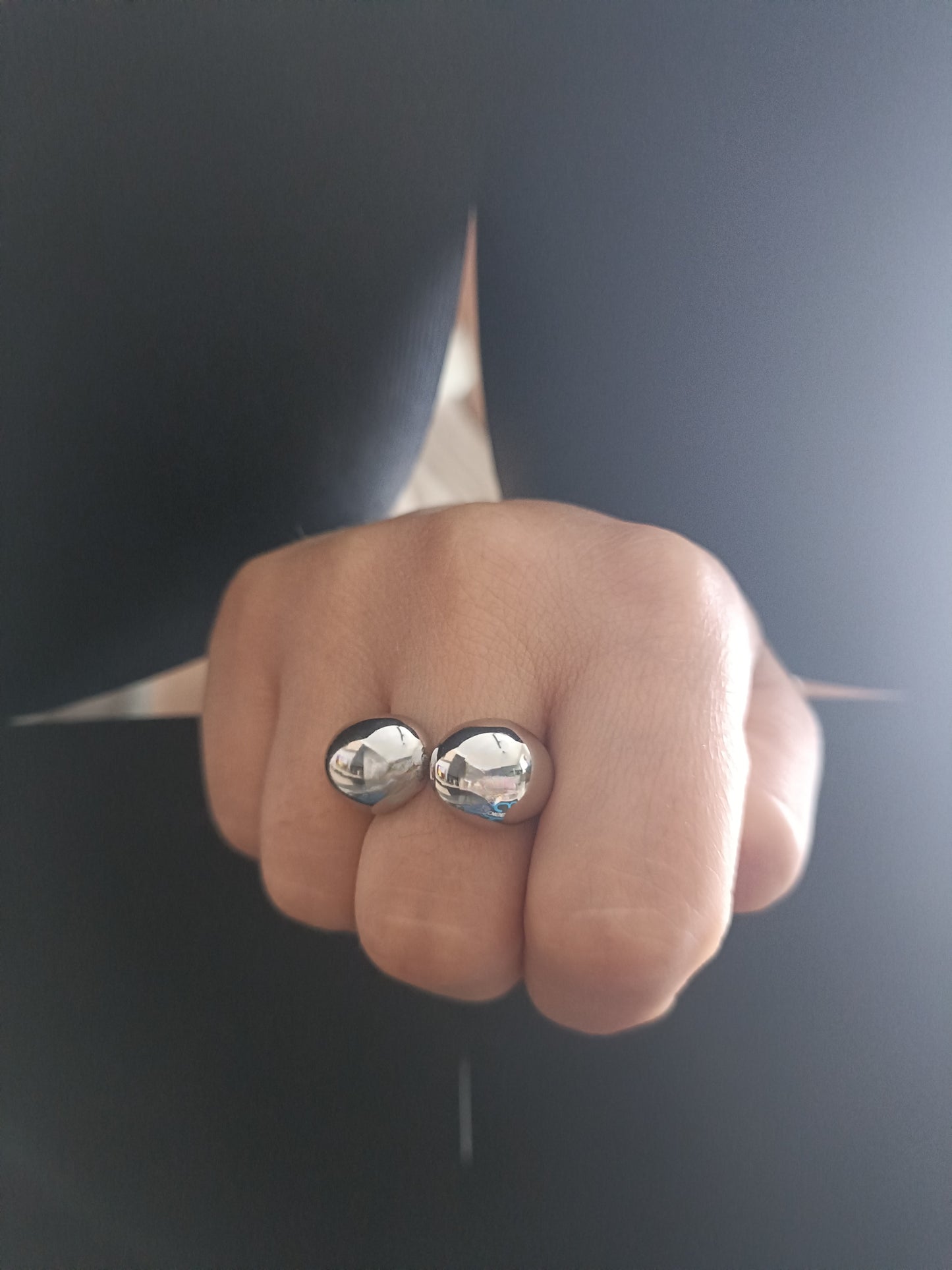 Anello - Duo Spite - Finitura Silver