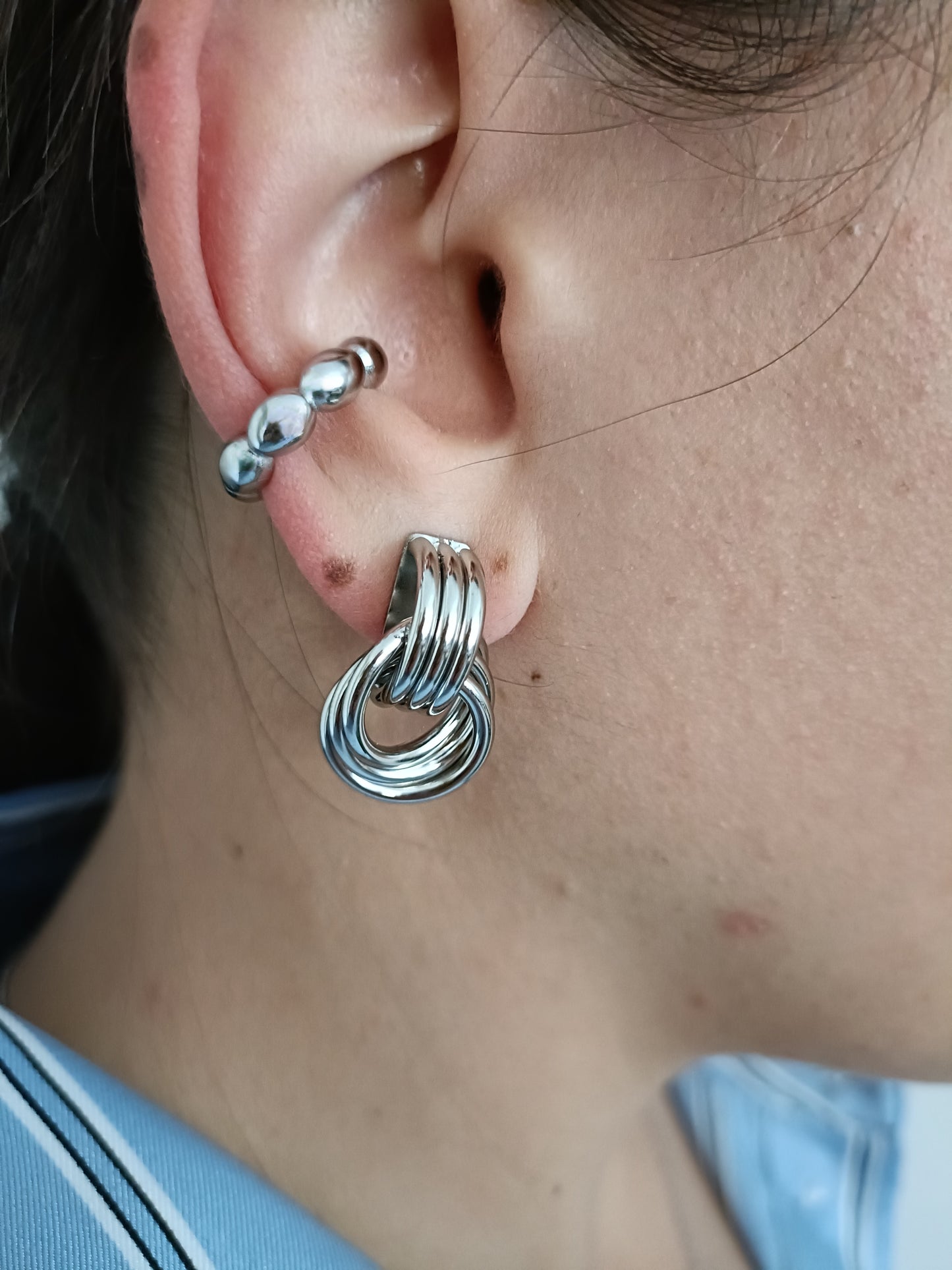 Orecchino Cuff - Corny - Finitura Silver