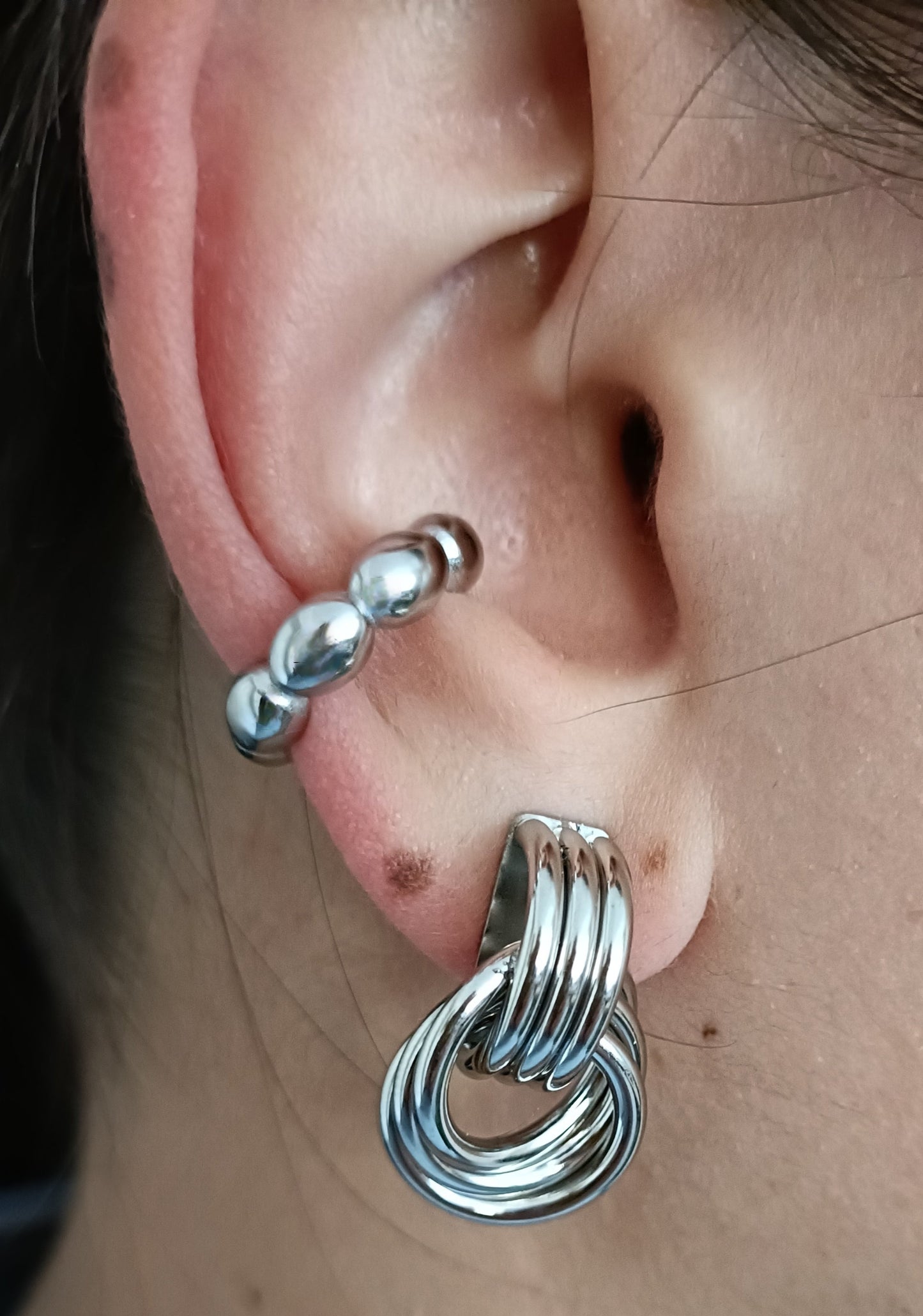 Orecchino Cuff - Corny - Finitura Silver